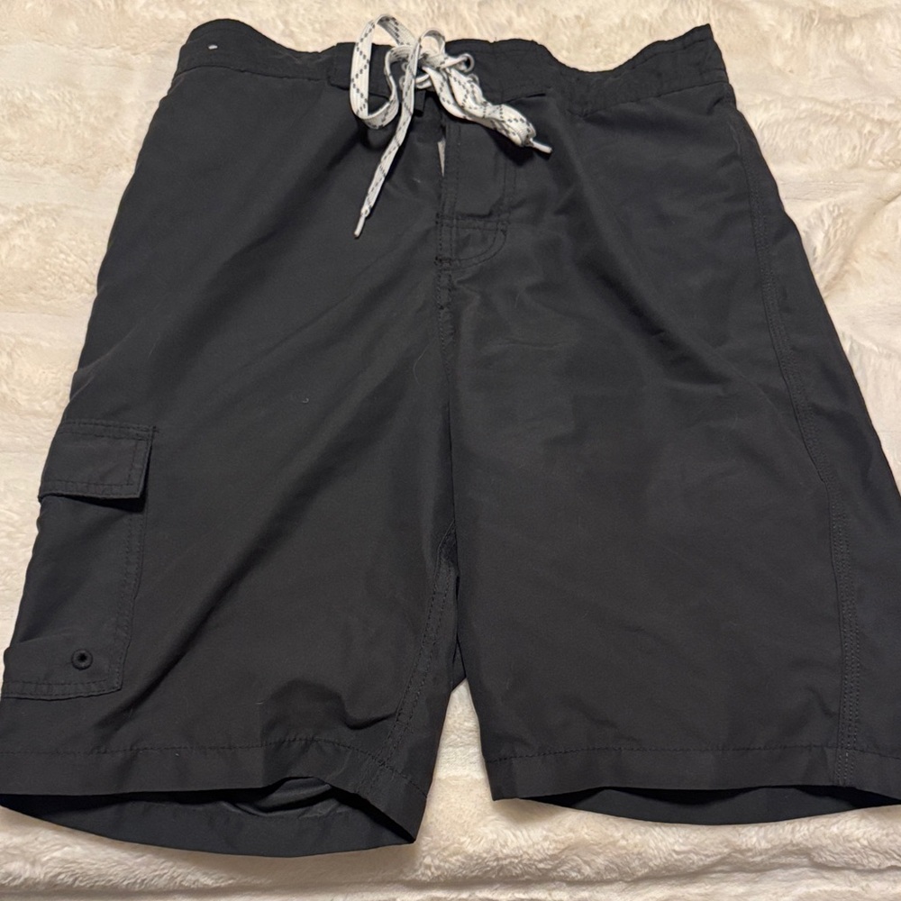 Merona Men's Grey Swim Trunks